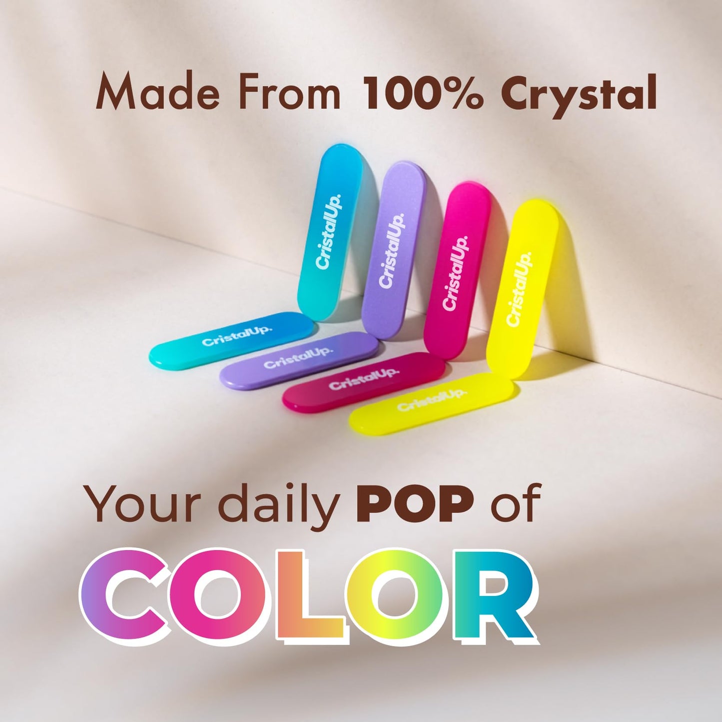 Cristal UP Mini Glass Nail File for Wallet, Pocket Travel Manicure