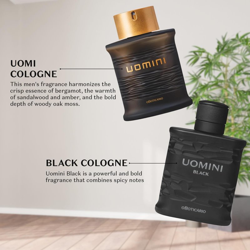 O BOTICARIO UOMINI Cologne for Men, Long Lasting Premium Cologne for Men, 100ml