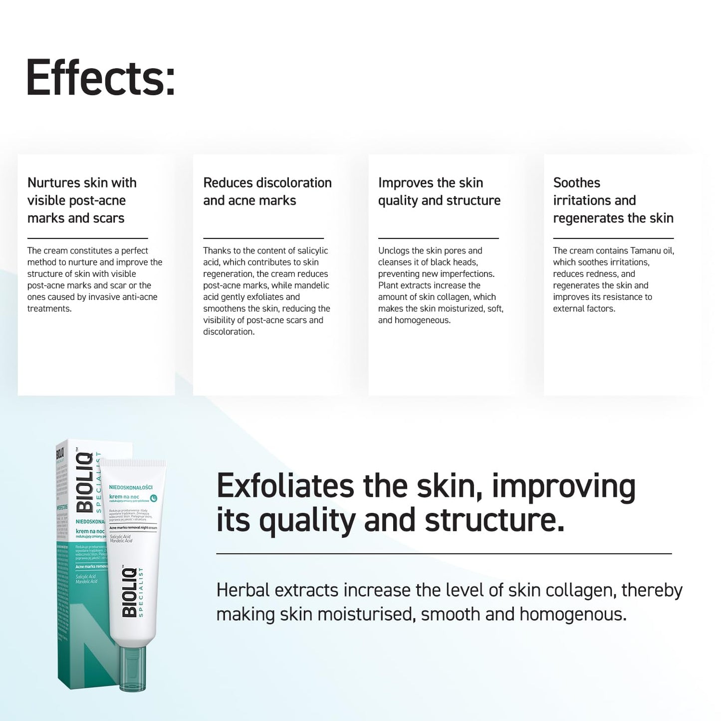Bioliq - Specialist Acne Marks Removal Night Cream - 30ml