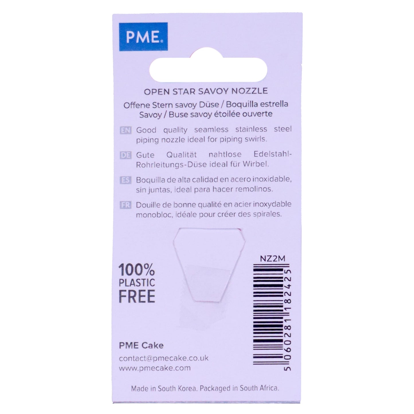 JEM Medium Open Star Savoy Piping Nozzle, Decorating Tip, #2M