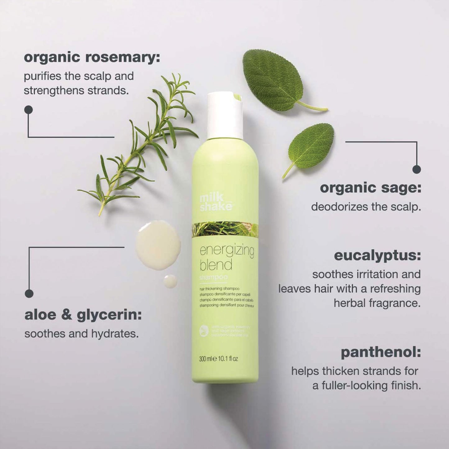 milk_shake Energizing Blend Shampoo, 10.1 Fl Oz