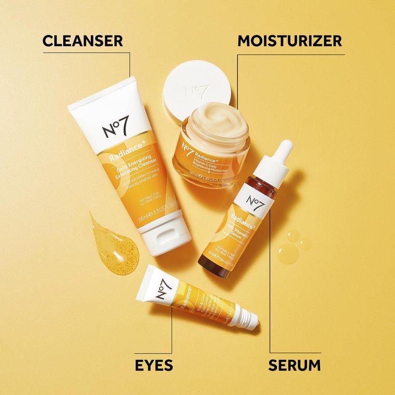 The Boots No.7 Radiance+ Vitamin C Daily Moisturiser, 1.6 Fl Oz (Pack of 1)