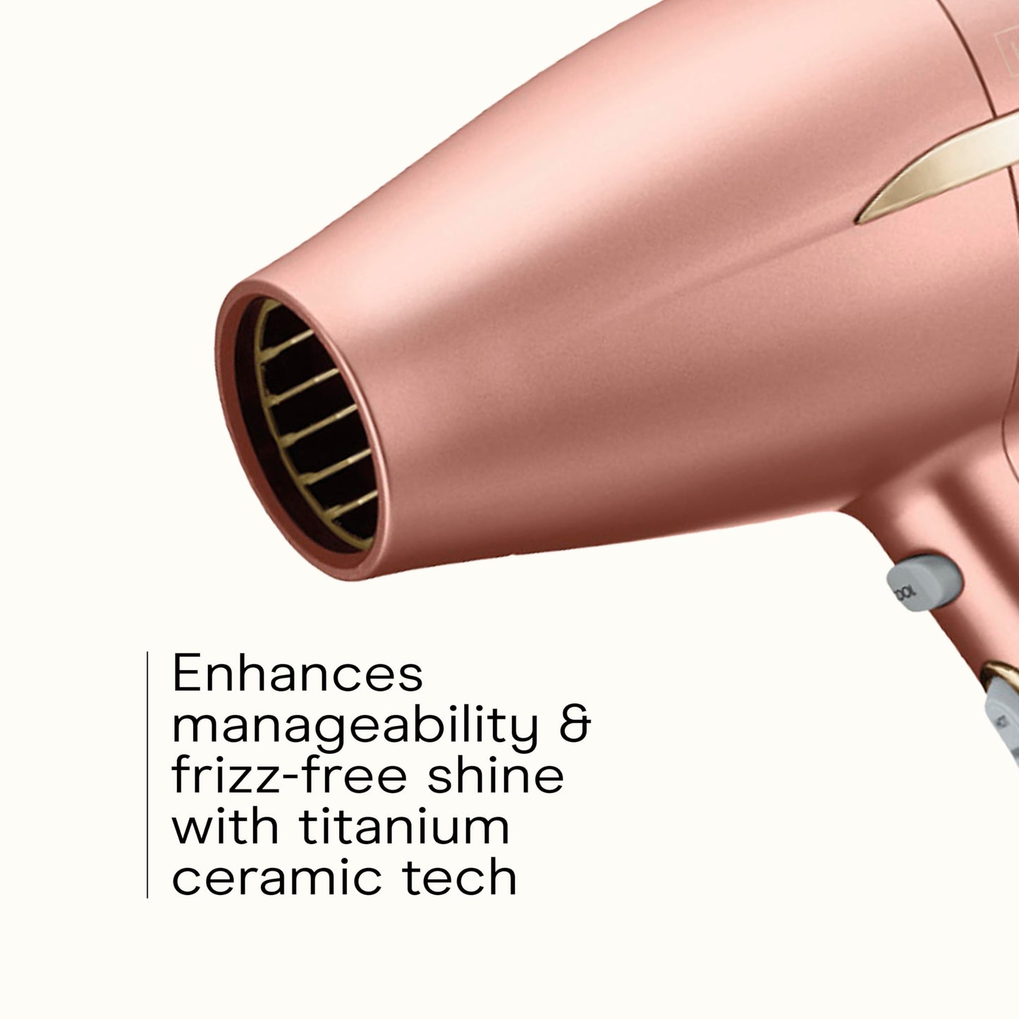 Conair INFINITIPRO BY Frizz Free Compact Hair Dryer ~ 2x the Shine 3x the Frizz Control, dusty rose, 1 Count