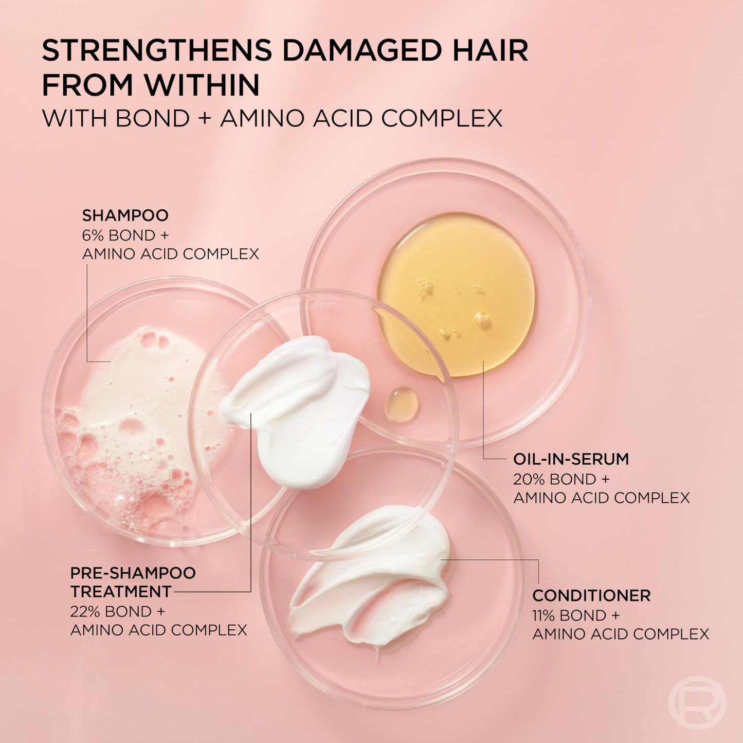 L'Oreal Paris Sulfate Free Bond Repair+ Shampoo and Conditioner Set with Bond + Amino Acid Complex, Strengthens and Repairs Damaged or Color Treated Hair, EverPure, 13.6 Fl Oz Set (Packaging May Vary)