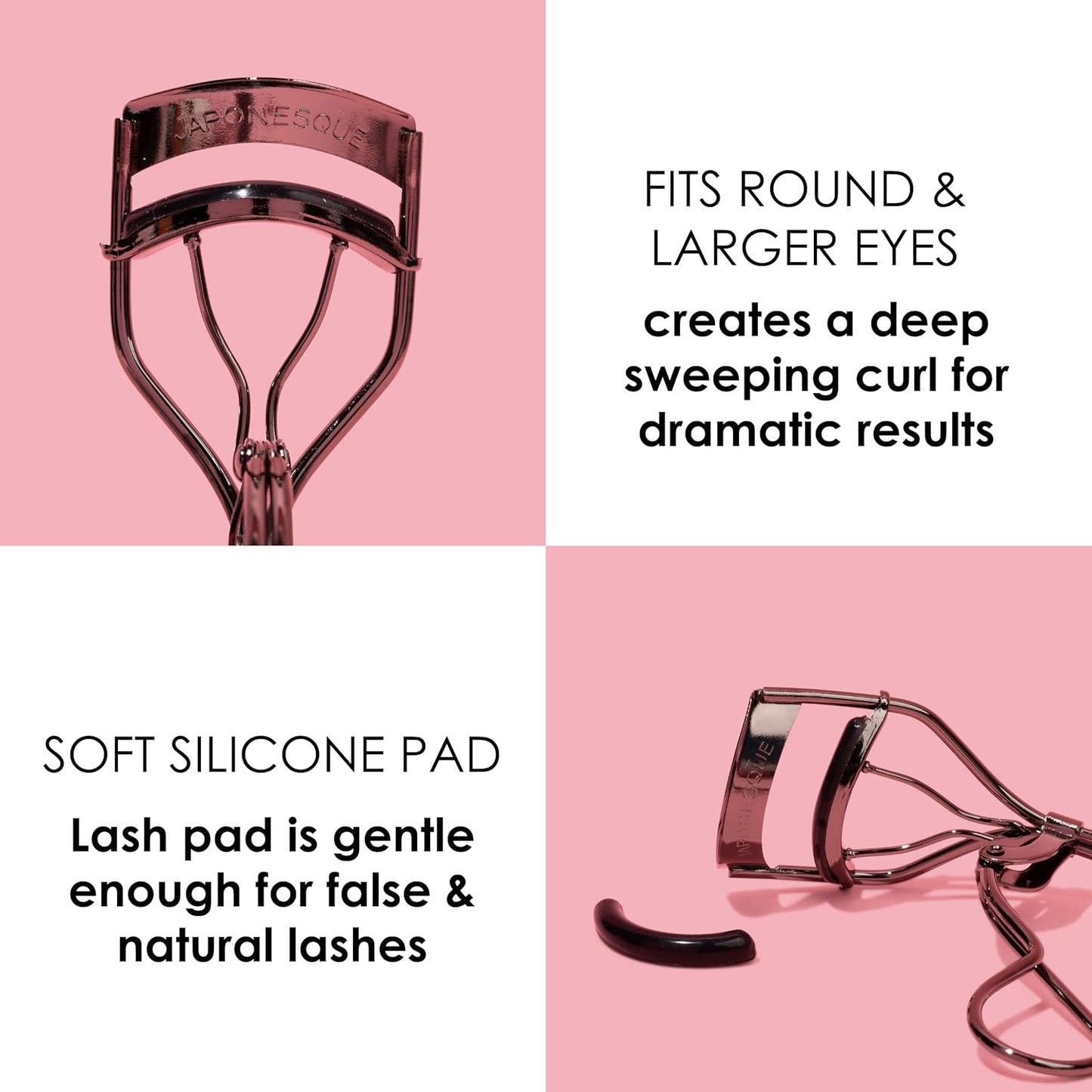 Extreme Lash Curler - Scissor Comfort Handle for Deep Curl | 8-Hour Hold, High Arch Design, Gunmetal Finish