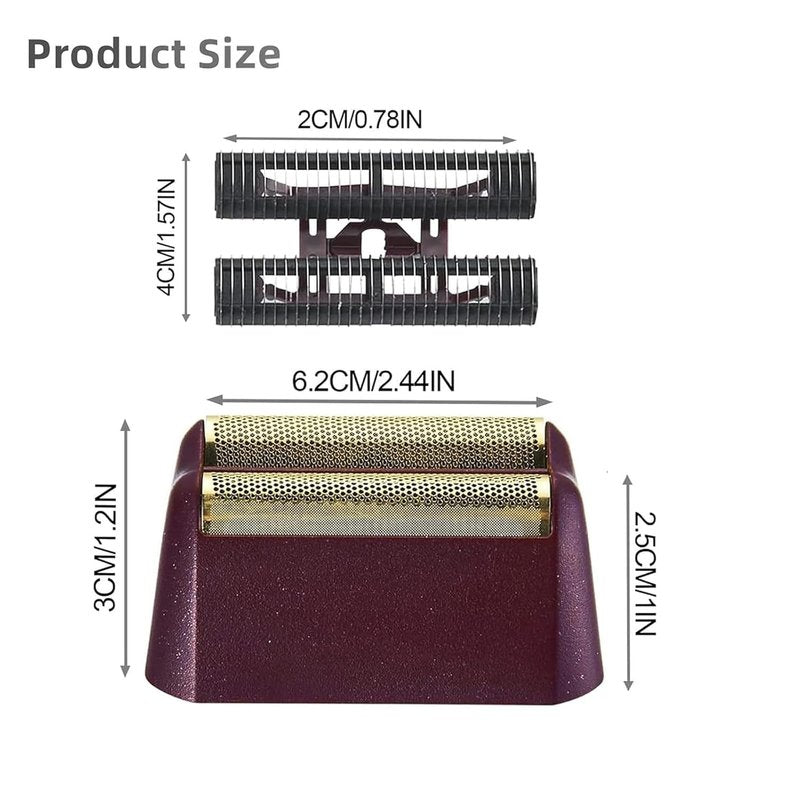 Professional 5 Star Series Finale Shaver Replacement Foil & Cutter - Compatible with Wahl 7031-100, 7043-100 | 3 Pack, Black