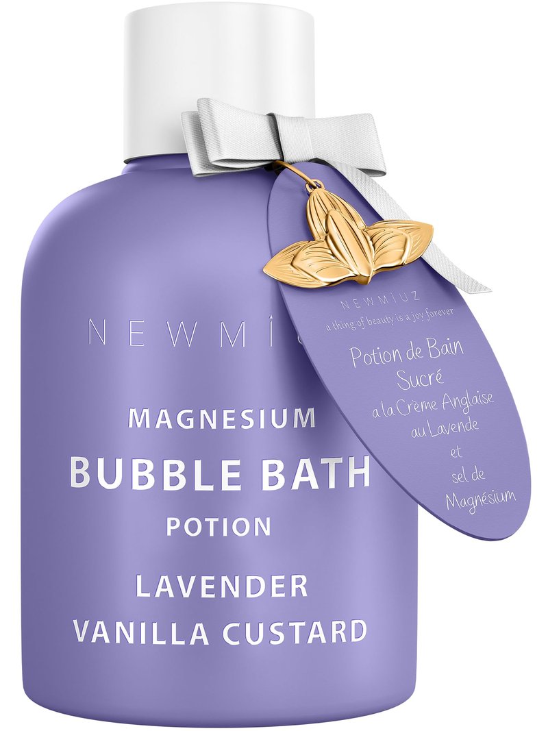Magnesium Bubble Bath Lavender Vanilla Long Lasting Foaming Bath for Sore Muscles Epsom Salt Moisturizing Relaxing Stress Relief Spa Gift for Women