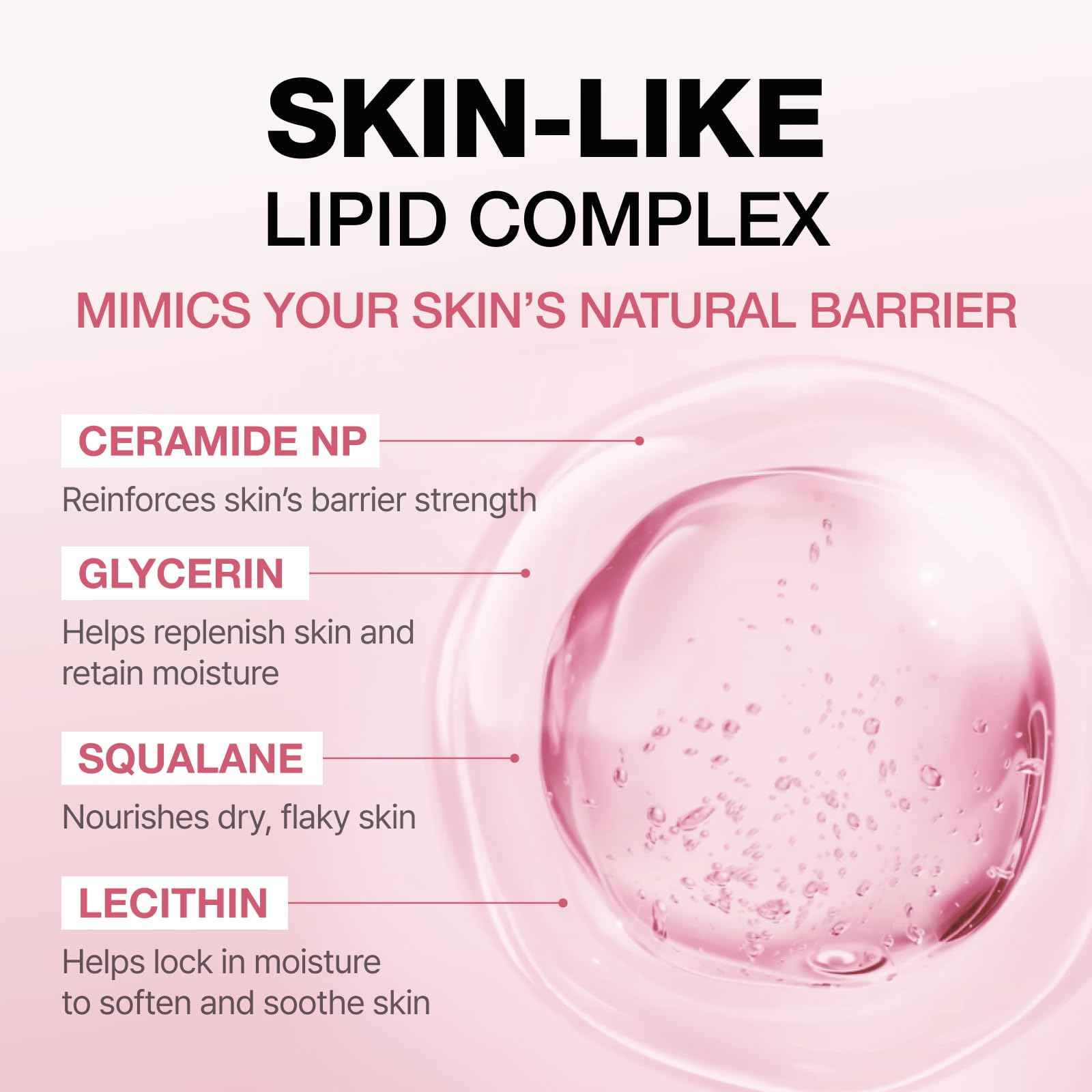 PHYSIOGEL Calming Relief GENTLE FOAMING face wash for Sensitive Skin, Hydrating Facial Cleanser With Cermaide NP, Sulfate Free, Hypoallergenic, Korean Skin care, 6.0 fl.oz