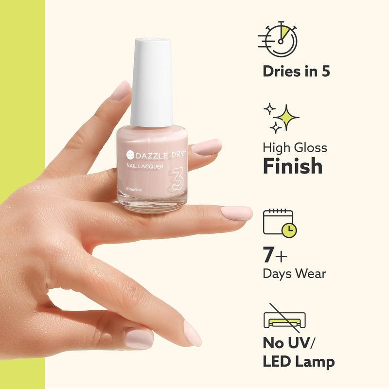 Dazzle Dry Nail Lacquer (Step 3) - Orchard - A vibrant burnt orange. Full coverage cream. (0.5 fl oz)