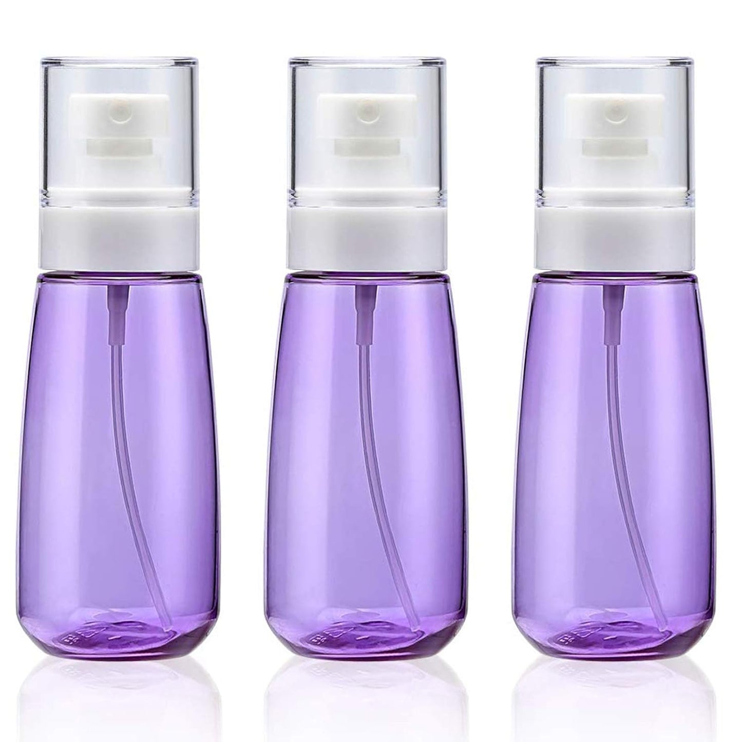 Cosywell Fine Mist Spray Bottle TSA Approved 3.4oz/ 100ml Empty Cosmetic Refillable Travel Containers Plastic Hair Spray Bottle Sprayer for Perfume Skincare Makeup Lotion (3color)