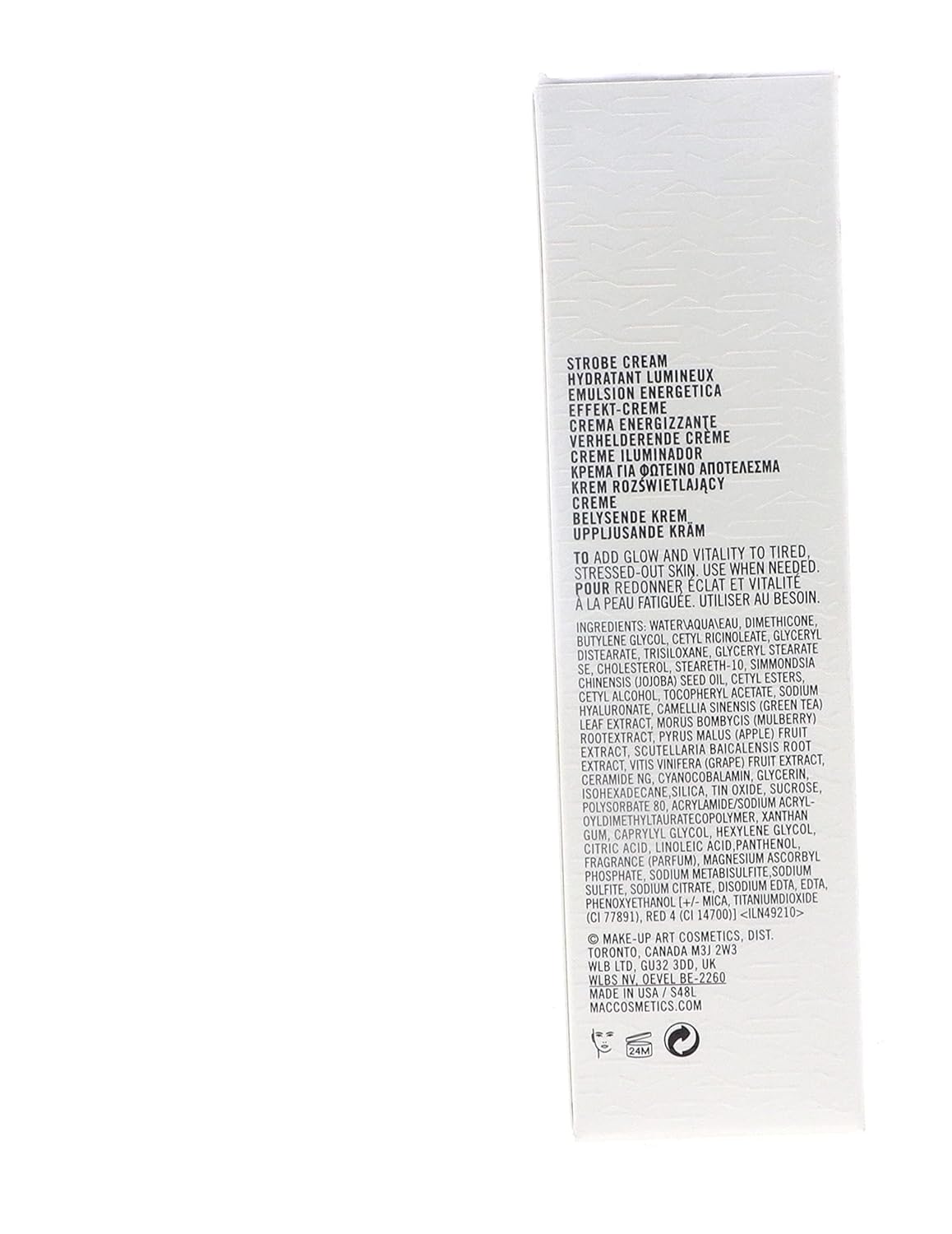 MAC Cosmetics Peachlite Strobe Cream - Radiant Glow Hydrating Primer | 1.7 oz