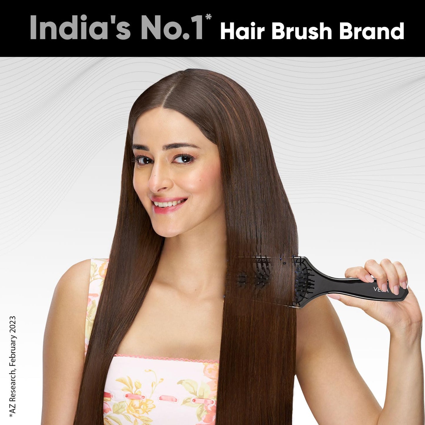 Vega Mini Paddle Brush - Lightweight Detangling Hair Tool for Smooth, Shiny Hair