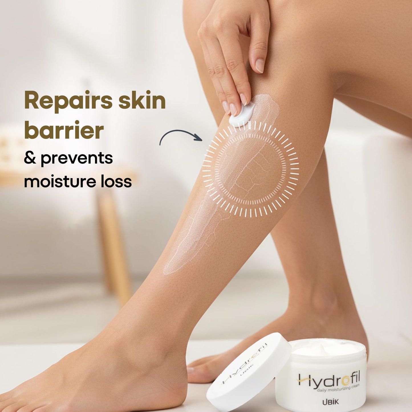 Hydrofil Moisturizing Cream for Hydrating Feel, 500ml