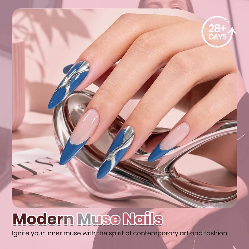 Beetles Gel Nail Polish Set - 44 PCS Brown Nude Burgundy Gel Polish Nails Fairytale Town Collection with 4Pcs Base Glitter Matte Glossy Top Coat Soak off Uv Gel DIY Manicure