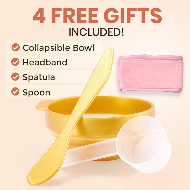 Peel-Off Jelly Mask Spa Set - 10 Premium Rubber Treatments | 24K Gold, Lavender, Kiwi & More