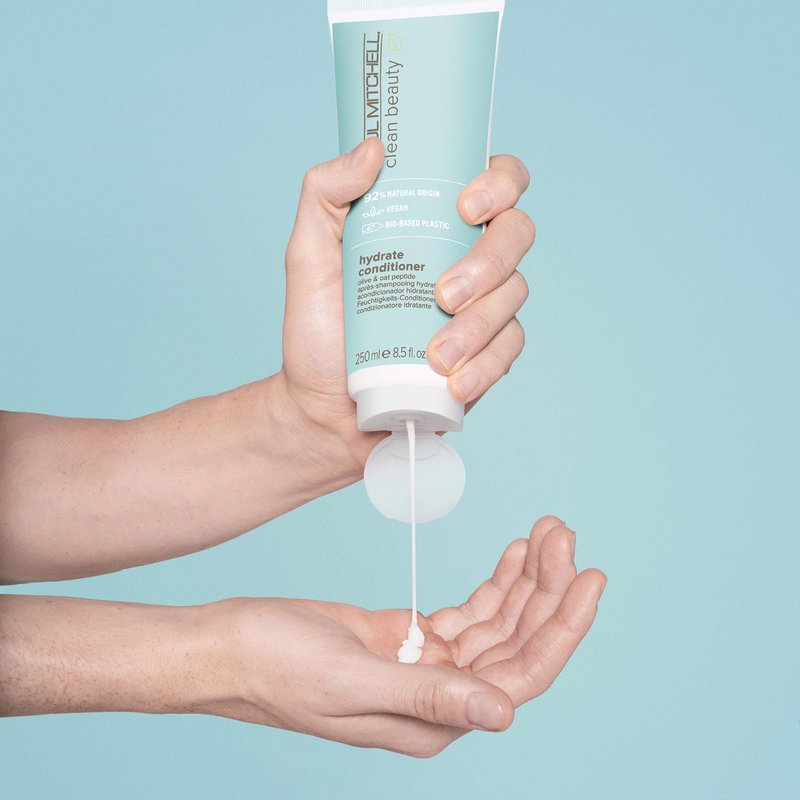 Paul Mitchell Clean Beauty Hydrate Conditioner, Intensely Nourishing Conditioner, Improves Manageability, For Dry Hair, 1.7 fl. oz.