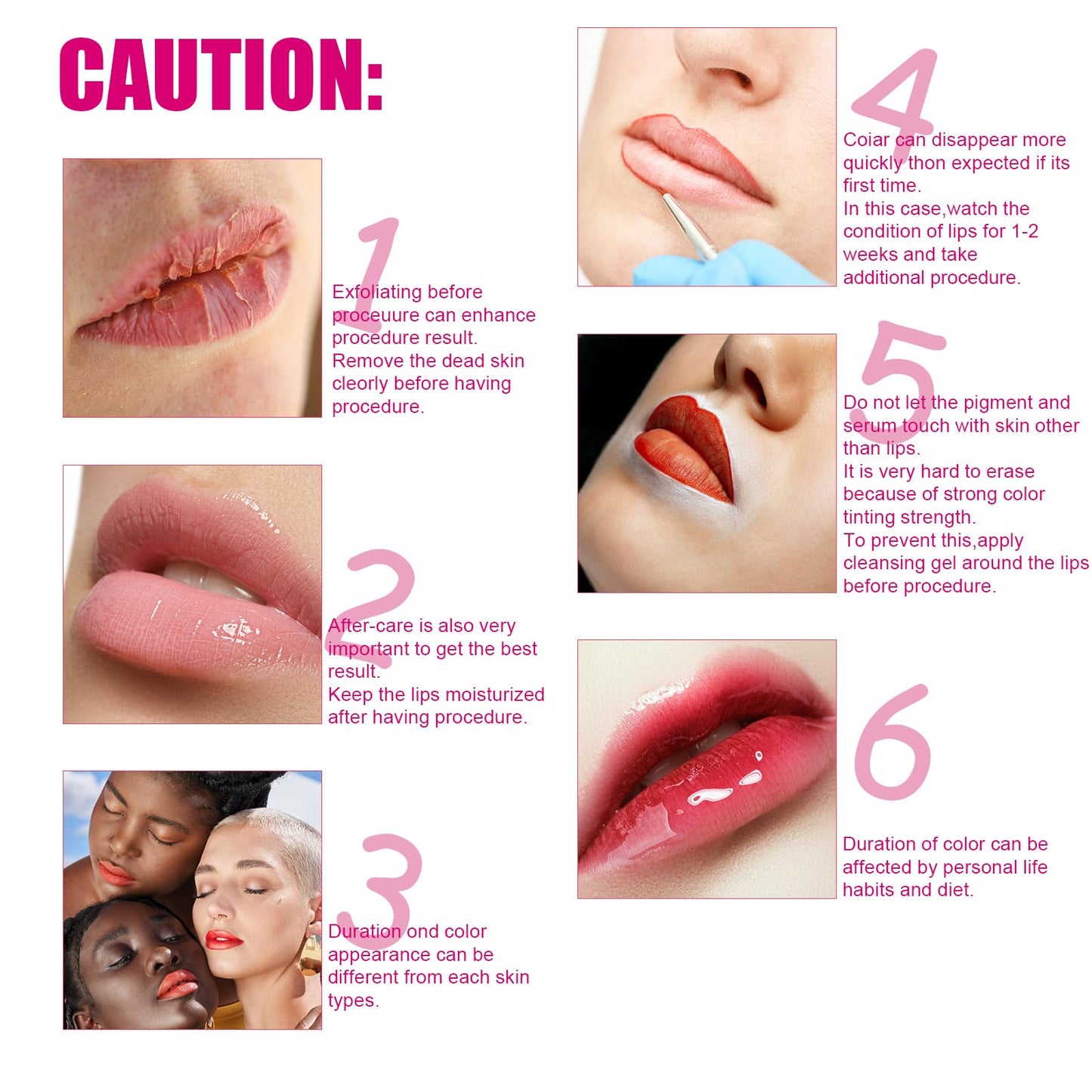 TRESSON BB Lips Serum Starter Kit, Long Wear Lip Treatment Gloss Care Pack