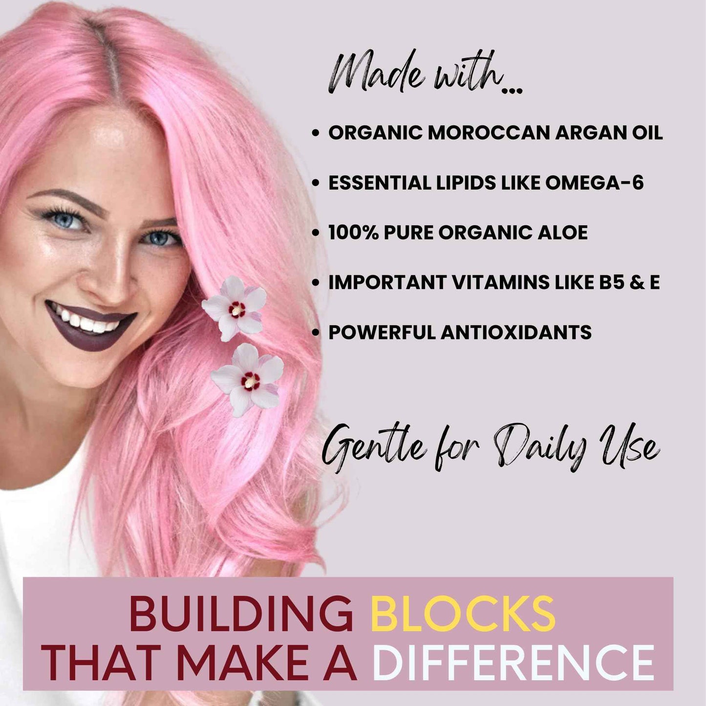 DermOrganic Hair Repair Masque - 70% Organic - Deep Conditioning Reconstructor Naturally Rebuilds Damaged Hair, 8 oz