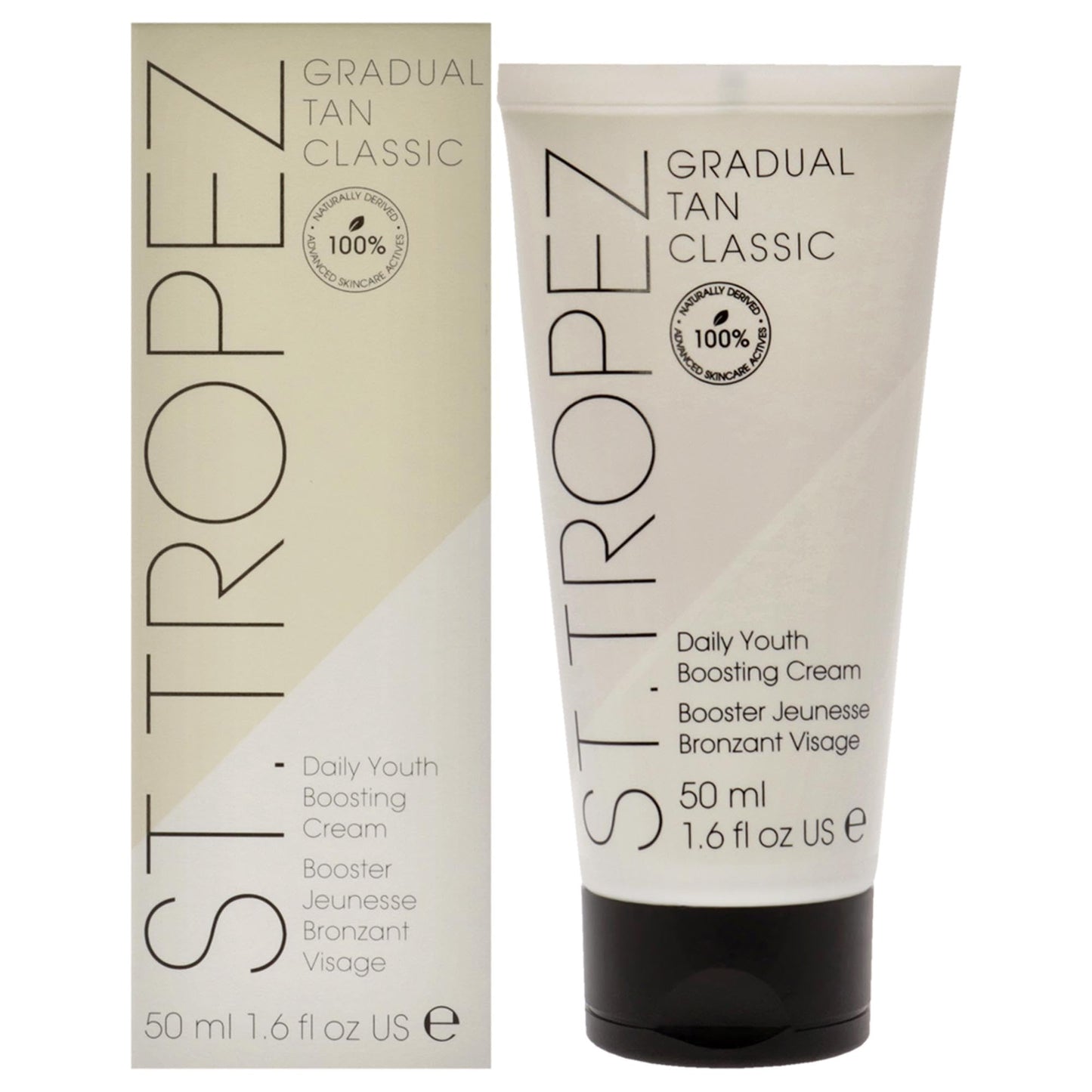 St.Tropez Gradual Tan Classic Daily Youth Boosting Cream, Hydrating Self Tan Face Cream, Vegan, Natural & Cruelty Free, 1.6 Fl Oz