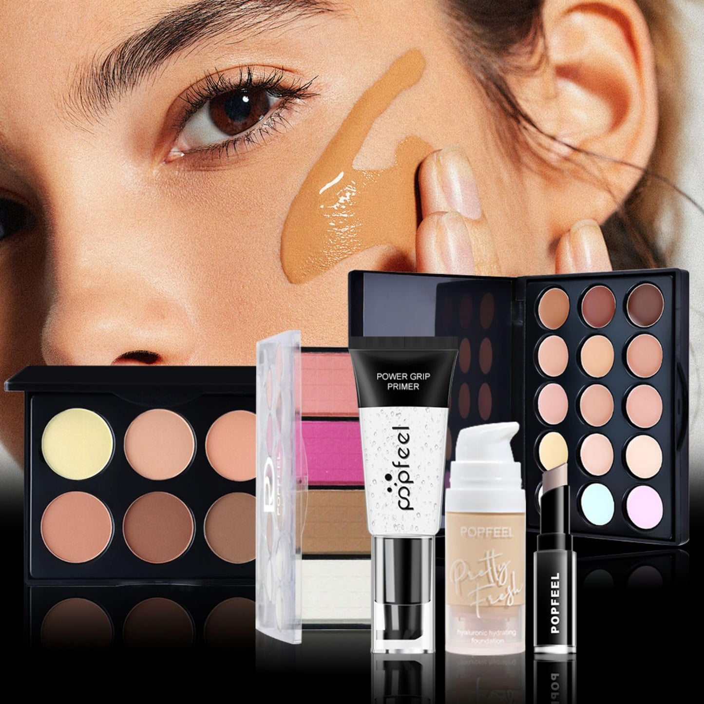 Melearch Makeup Set Box, Festival Surprise Assortment Gift with Professional Makeup Products, Cosmetics Set Party Favors for Women Girls Teenager, Vegan & Cruelty-Free, Set E