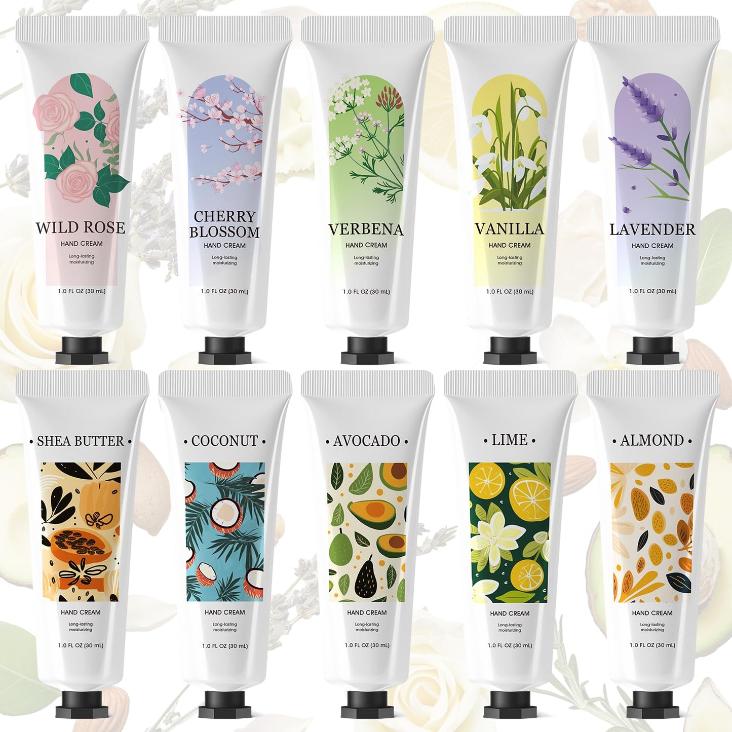 spa luxetique 10 Pack Hand Cream Gifts Set Hand Lotion Dry Cracked Travel Size Mini Small Bulk Women Bridesmaid Proposal Mothers Day Mom Teacher Appreciation Party Favors Her Easter Basket Stuffers