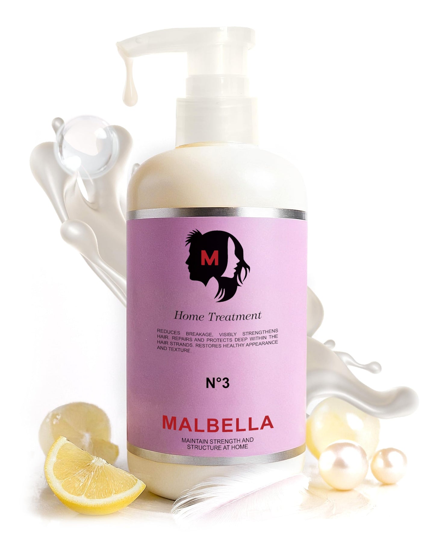 MALBELLA Hair Mask - Deep Conditioning Hair Mask - Bond Repair Treatment - Hydrating - Intensive Hydration - Repairing - 15.2 oz