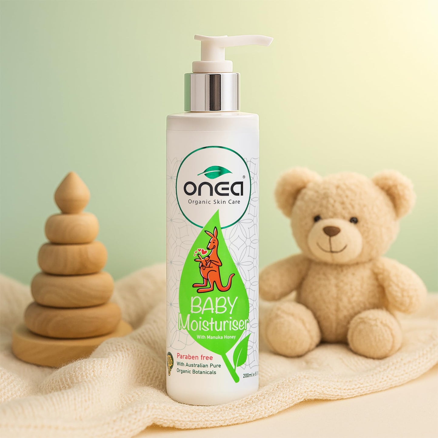 ONEA Baby Moisturizer - Natural Baby Lotion with Australian Manuka Honey, Vitamin E - Body Lotion to Relieve Irritation and Moisturize Skin - 6.8 oz