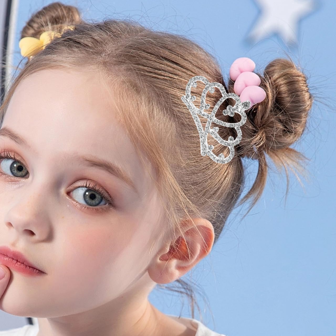 12Pcs Rhinestone Mini Crown Hair Combs | Princess Tiaras for Girls, Wedding & Birthday Party Accessories