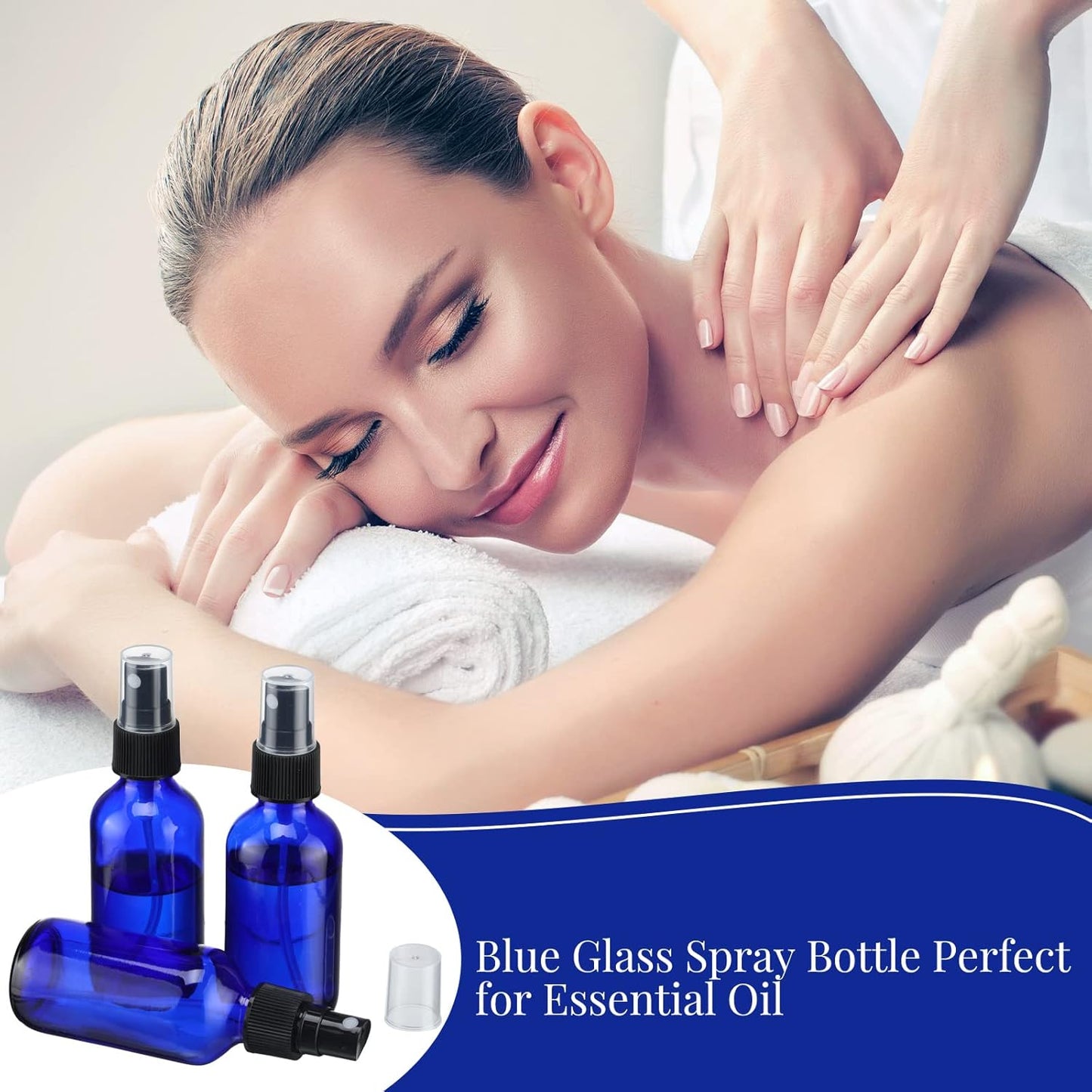 32 Pcs Glass Spray Bottles - 2 oz Fine Mist Refillable Containers for Essential Oils, Travel, Skin Care & Cleaning
