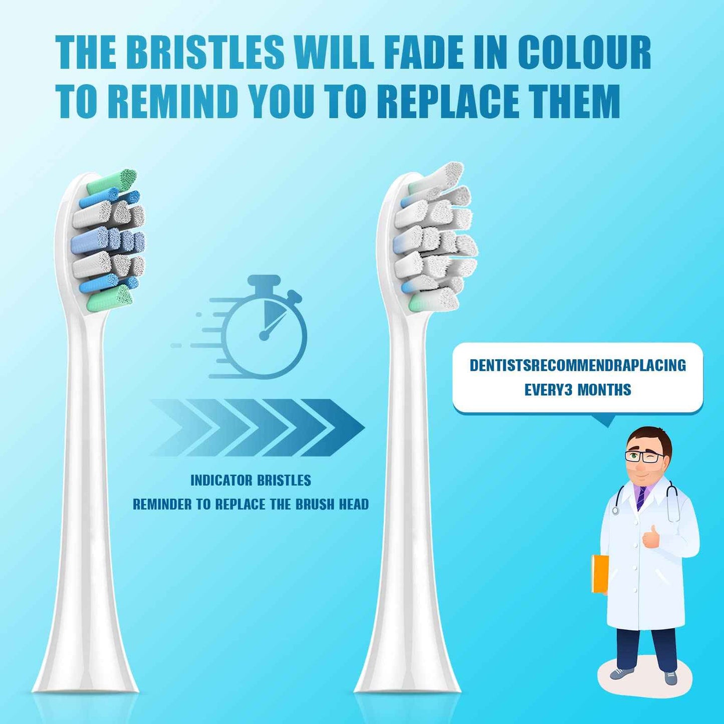 Replacement Toothbrush Heads for Philips Sonicare：12 Pack Soft Replacement Electric Brush Head Compatible with Phillips Sonicare Plaque Control Snap-on