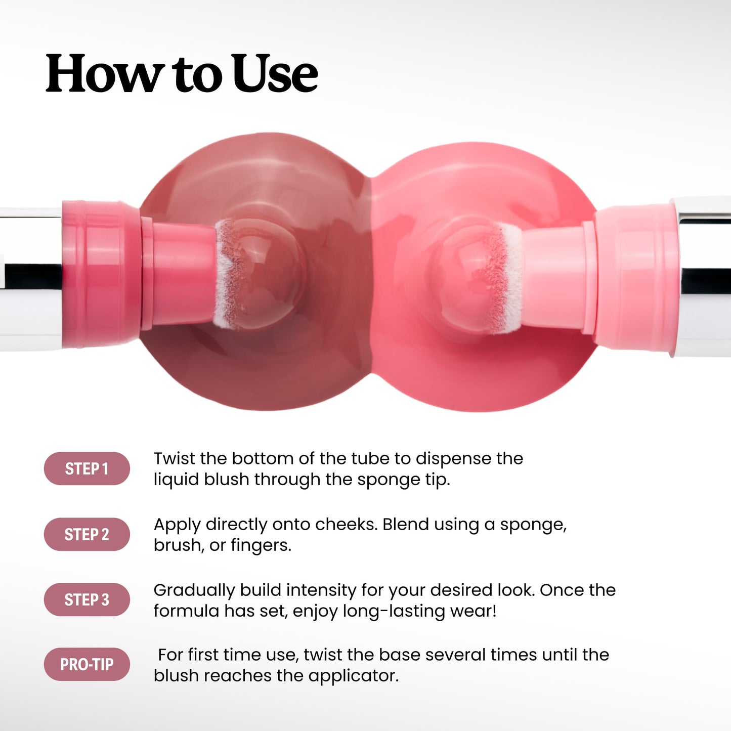 Sacheu Cheek STAY-N Liquid Blush for Cheeks — High Pigment, Buildable, Lightweight Cream Blush for Dewy Radiant Flushed Cheeks — Long-lasting & Cruelty Free, Pretty in Pink Duo