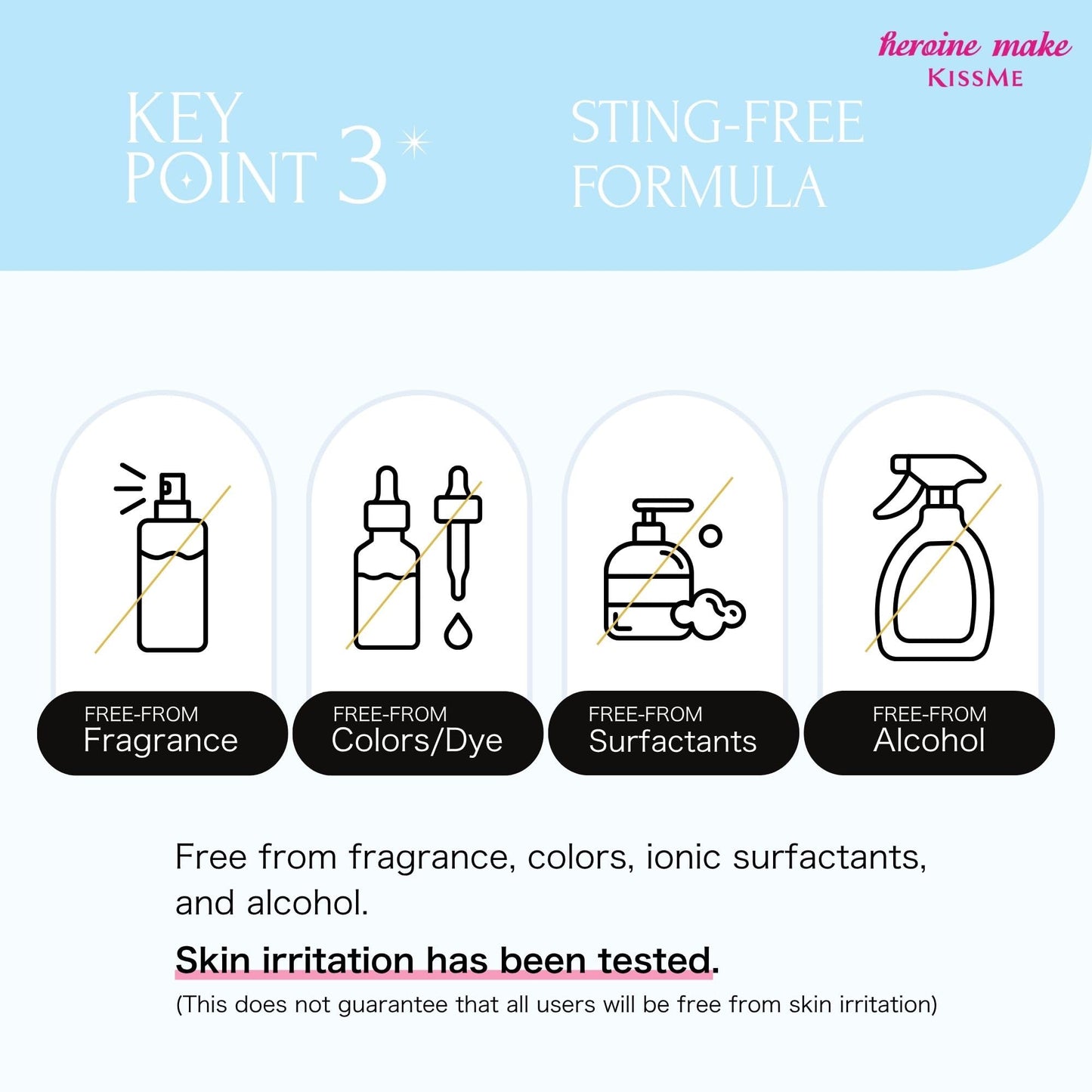 Heroine Make by KissMe Mascara Remover | Waterproof Makeup Remover Wand | Gentle Eye Makeup Solution for Sensitive Eyes | Travel Size for Waterproof Makeup | Made in Japan | 2 Pack