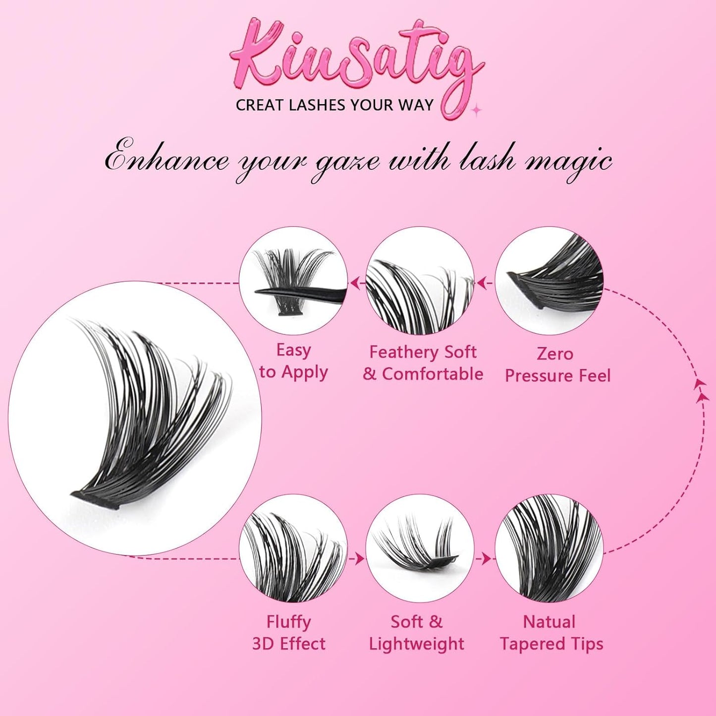 Eyelash Extension Kit - 167 Pieces DIY Individual Eyelashes | D Curl 8-16mm with Bond & Remover