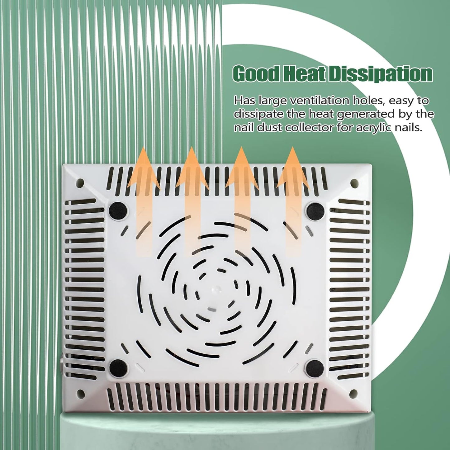 Nail Dust Collector - 40W Professional Vacuum Extractor for Nail Techs | Includes Dust Brush