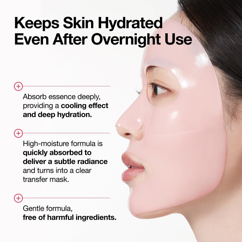ANUA Peach 70 Niacin Brightening Collagen Mask, Overnight Face Mask for Glass Skin, Niacinamide, Elasticity, Even Skin Tone, Natural Color, Korean Skincare, 1.34 fl.oz/4ea
