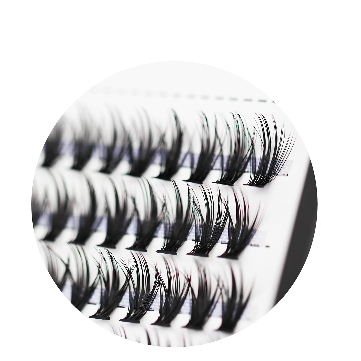 Bodermincer Lash Extension 240pcs D Curl 30D Cluster Individual Cluster Lashes (30D-12mm)
