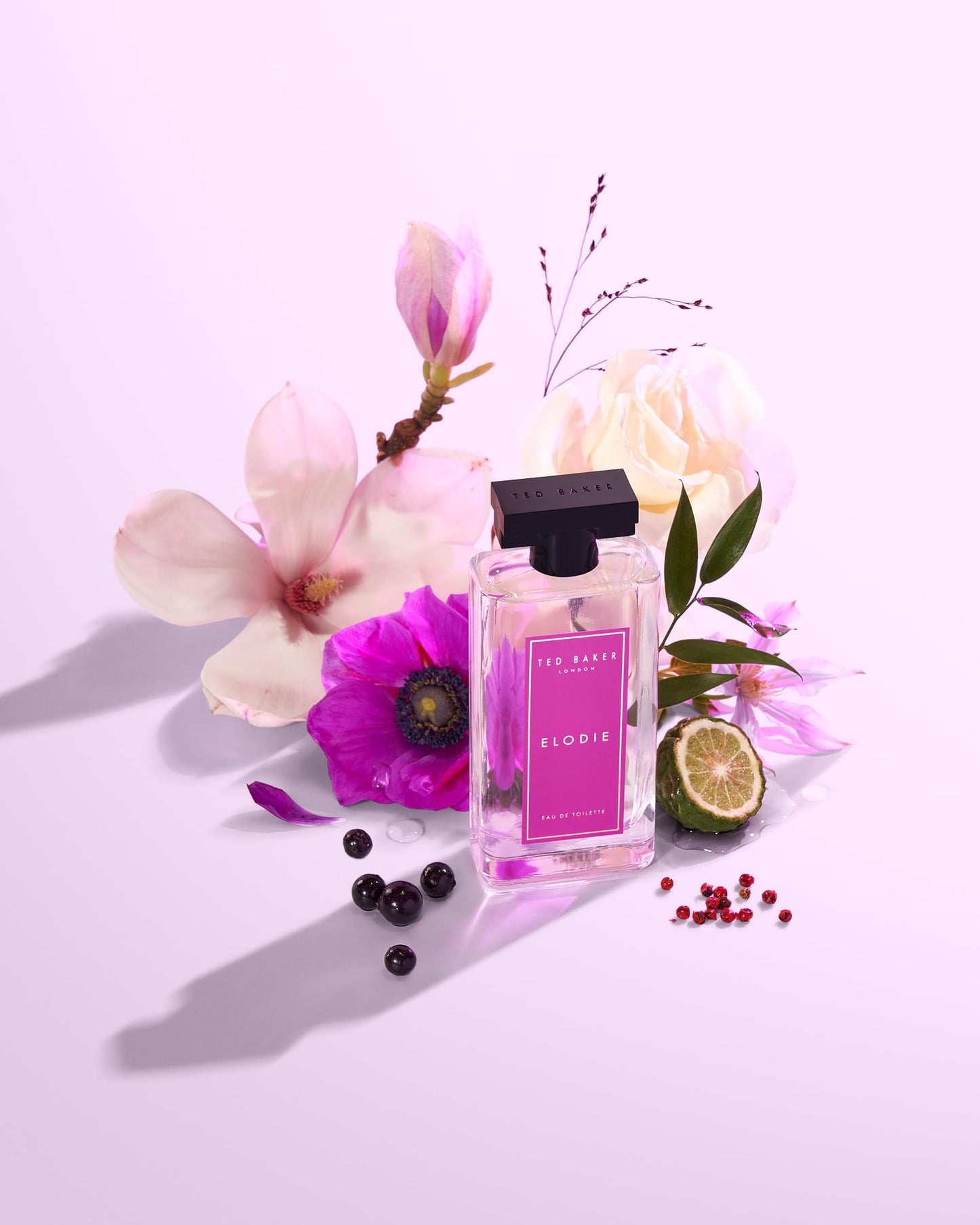 Ted Baker Floret Elodie Eau de Toilette for Women, Woody Floral Perfume with Pink Pepper, Bergamot, Magnolia & Amber, Long-Lasting Fragrance, Perfume gift 1.69 fl oz / 50ml