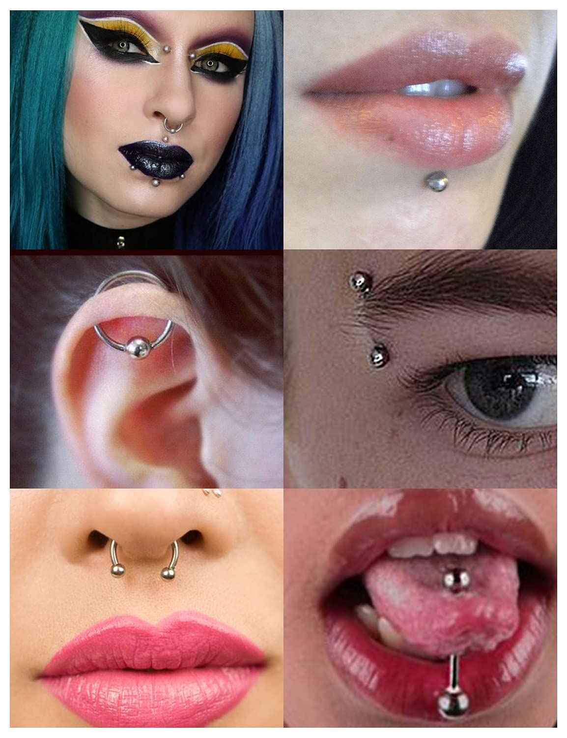 Vsnnsns 316L Surgical Steel Piercing Balls Grabber Tool Pick Up Tool with 4 Prongs Holder Professional Push in Syringe Type Quad Prong Small Bead Holder Grab Ball Catcher Body Piercing Tools