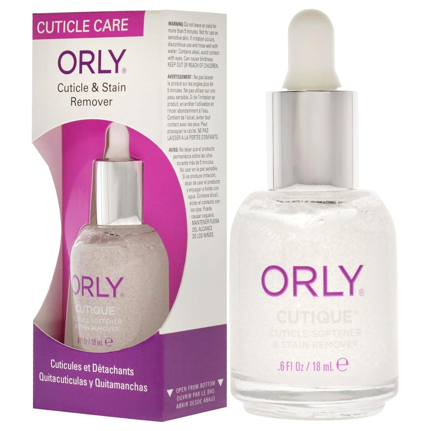 Cutique Cuticle & Stain Remover for Nails - Effective 0.6 oz Nail Treatment