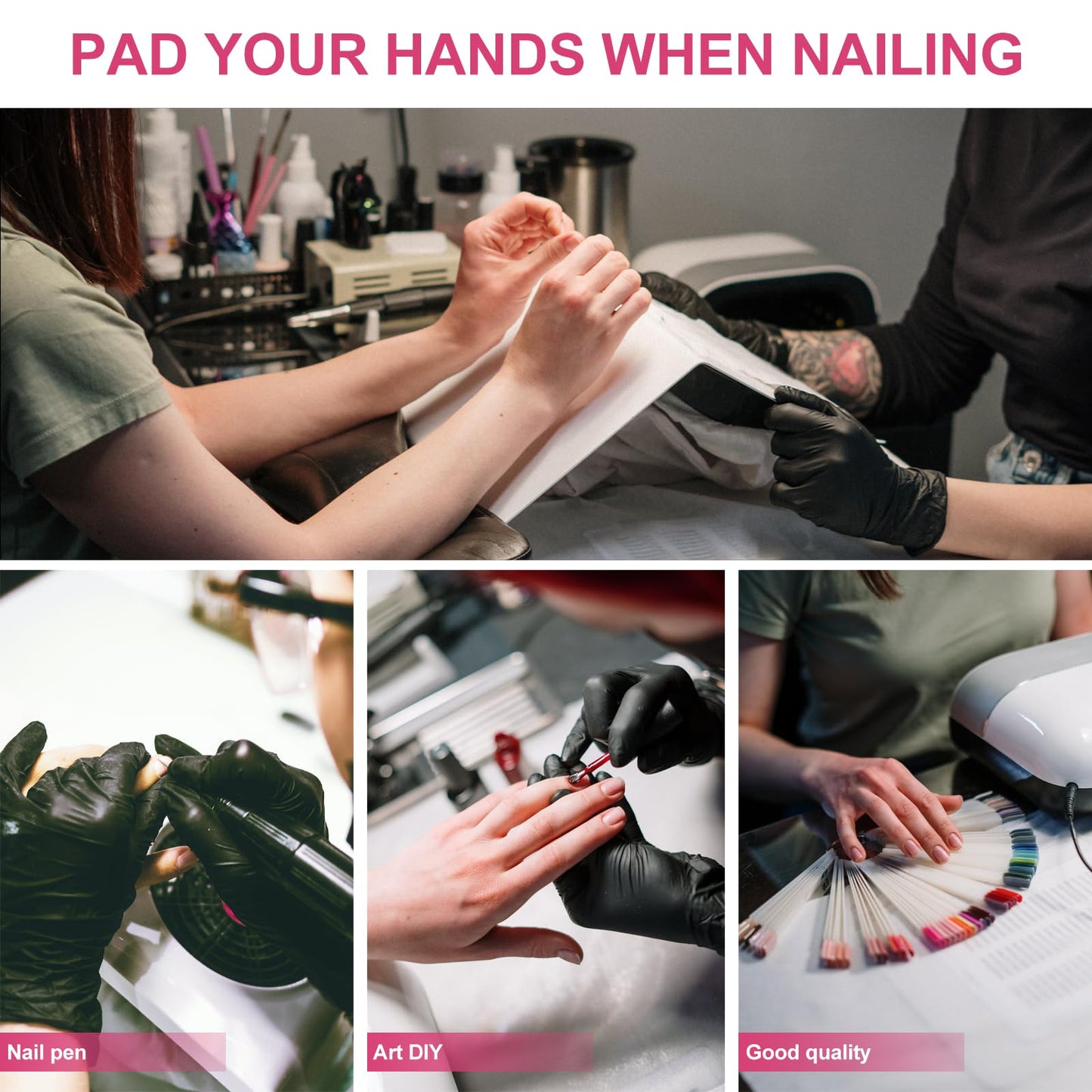 Beavorty Manicure Hand Pillow Wrist Rest Cushion Waterproof Nail Art Arm Support for Salon Use 14.76X11.41X0.39 Inch Comfortable Nail Tech Accessory
