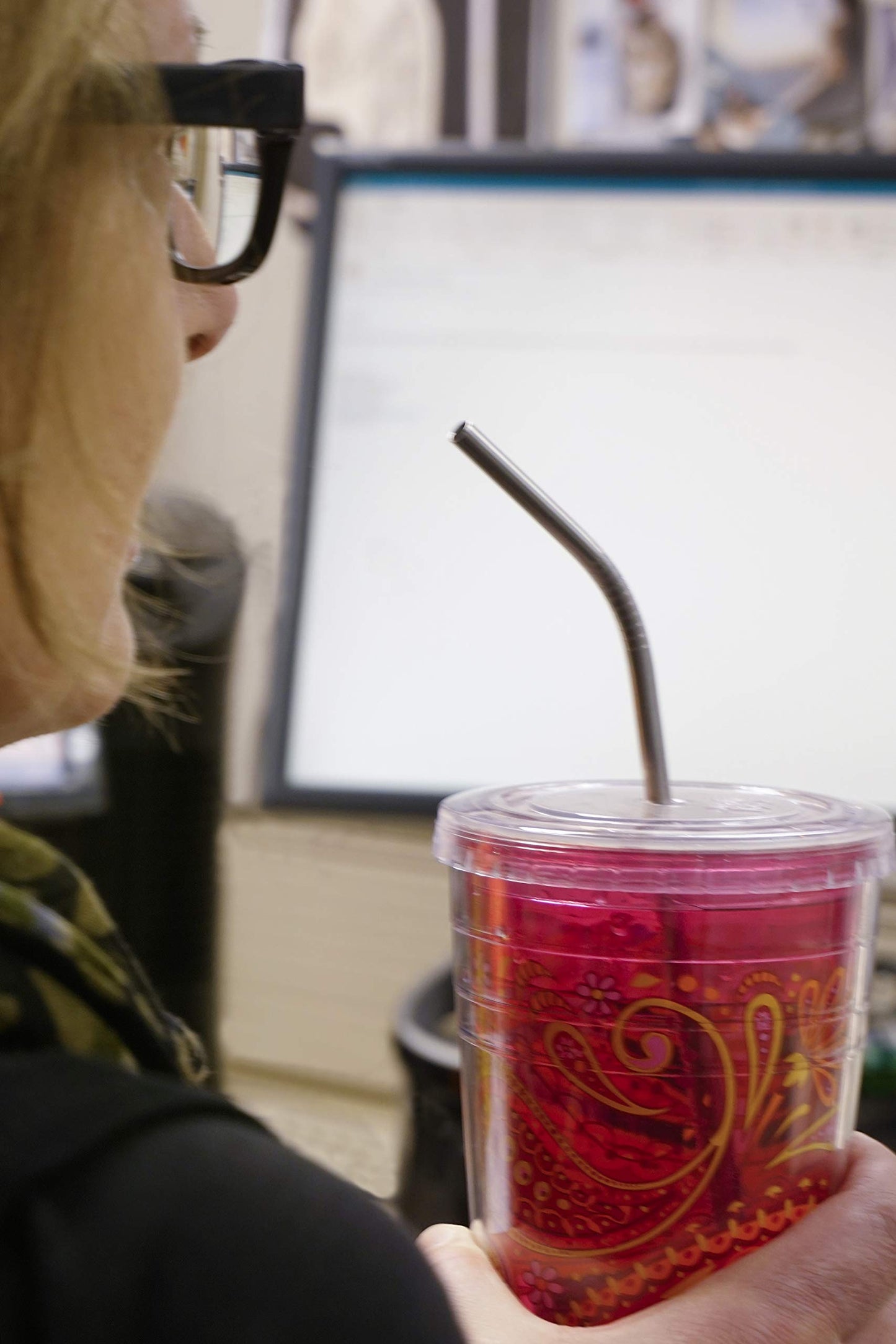 RSVP International Endurance Stainless Steel 10.5" Drink Straws, 4 Count | 5mm Fits Most Tumblers| Reusable & Durable | For Smoothies, Frappes, Sodas, Tea & More | Dishwasher Safe