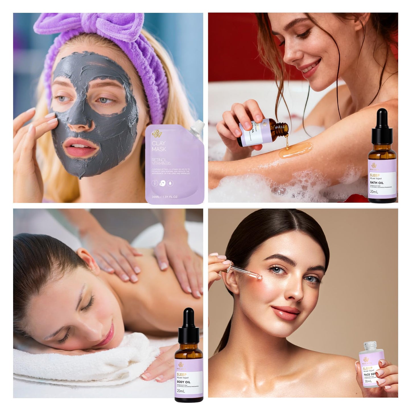 Gifts for Women, Birthday Gift for Women, 23 Pcs Lavender Facial Skin Care Set, Bath and Body Gifts Basket for Wife & Mom, Home Spa & Self-Care Kit, Present, Christmas, Bridal Shower, Anniversary