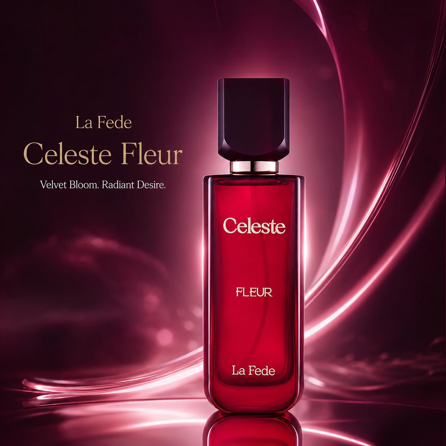 KHADLAJ PERFUMES Celeste Fleur 100ml EDP La Fede for Women - Blackcurrant Violet and Cedar- Over Red Juicy Accords with Warm Woody Vanilla Scent