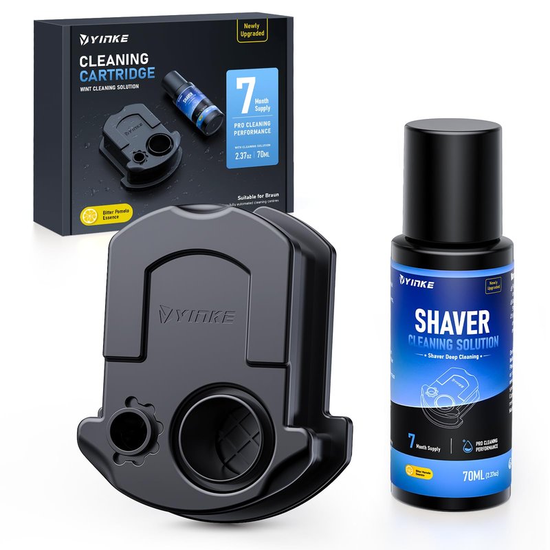 2026 New Reusable Cartridge with Refill 7 Month Supply Compatible with Braun Clean & Renew Refill Cartridge CCR, Shaver Cleaning & Care Kit with Gentle Hygienic Protection, Eco-Friendly