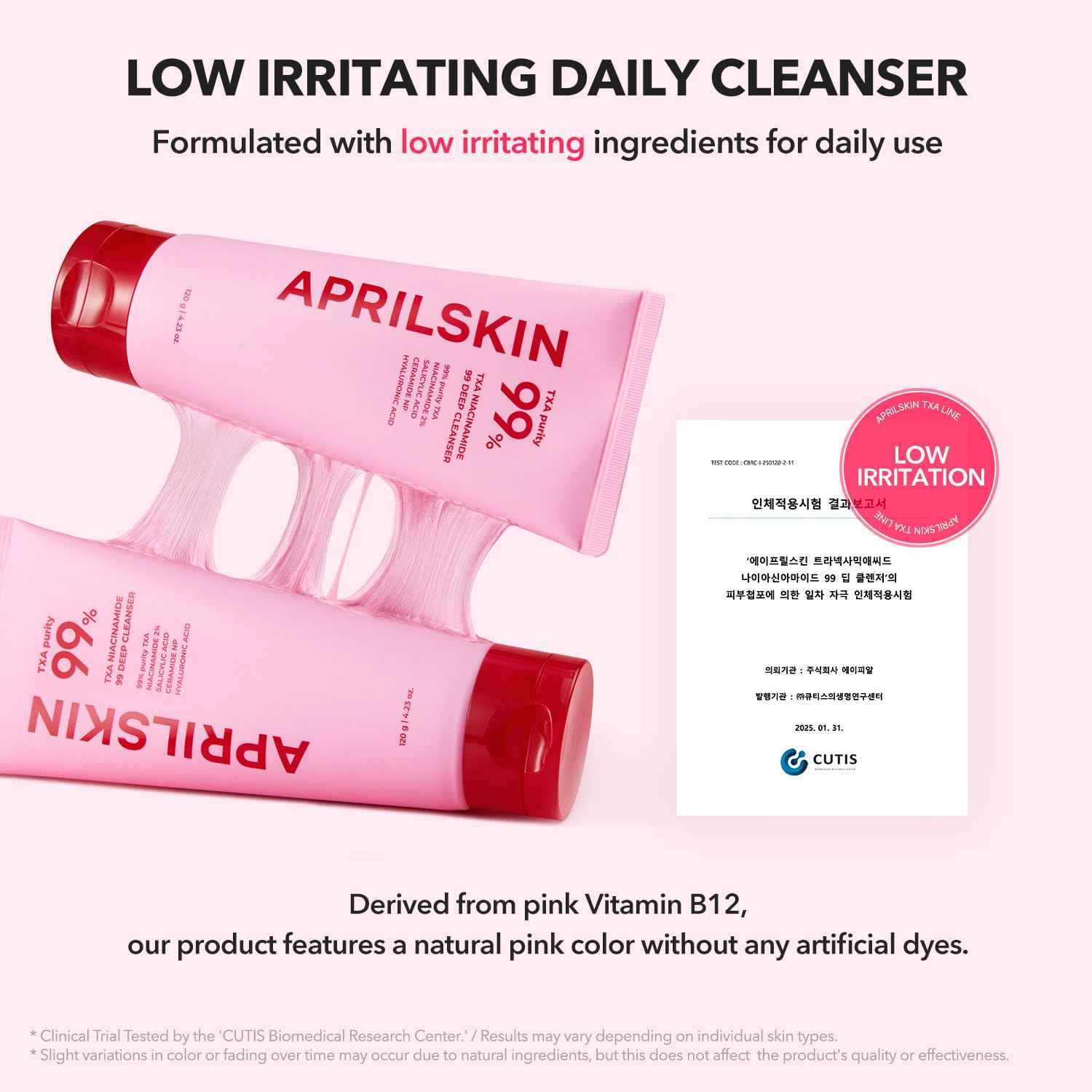 APRILSKIN TXA Bubble Gum Cleanser with Pore Brush: TXA Niacinamide 99 Pore Care Pink Bubble Gum Deep Cleanser(4.23 fl.oz.)+Pore Cleansing Facial Silicone Brush