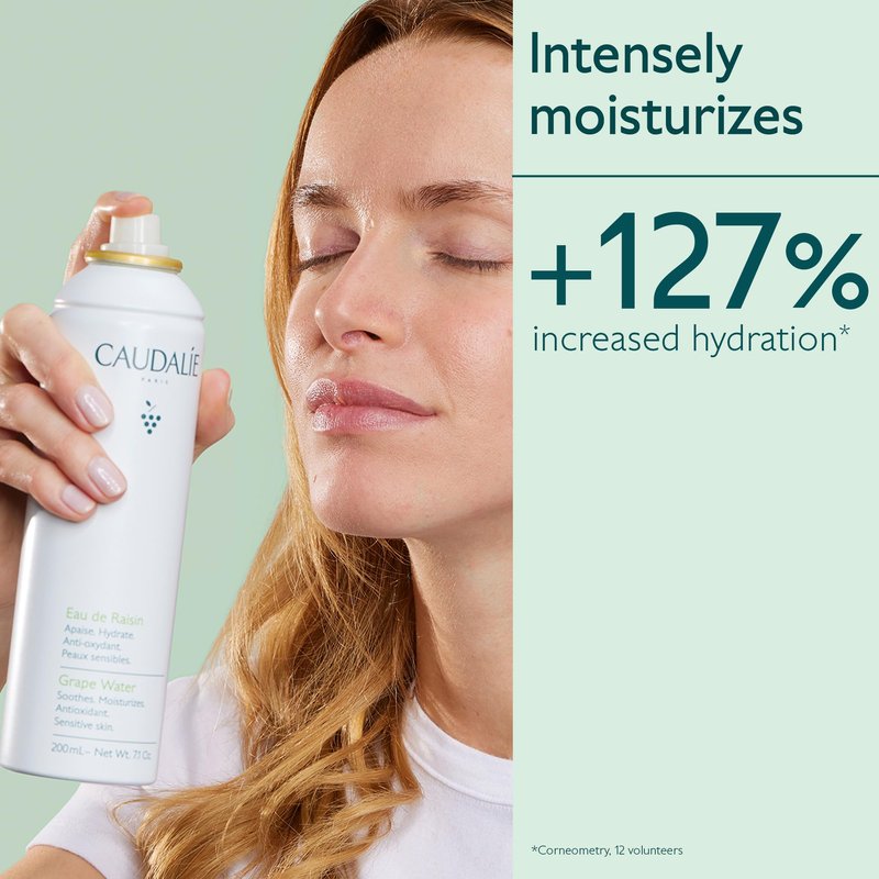 Caudalie Beauty Elixir Toning Face Mist and Travel Size Grape Water Mositurizing and Soothing Face Mist