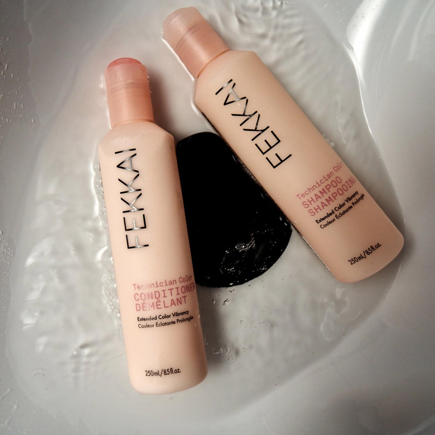 FEKKAI Technician Color Conditioner - Includes 2 oz + 8.5 oz Bottles - Extends Vibrancy of Color-Treated Hair - Free of Sulfates, Parabens, Phthalates - Vegan, Cruelty-Free