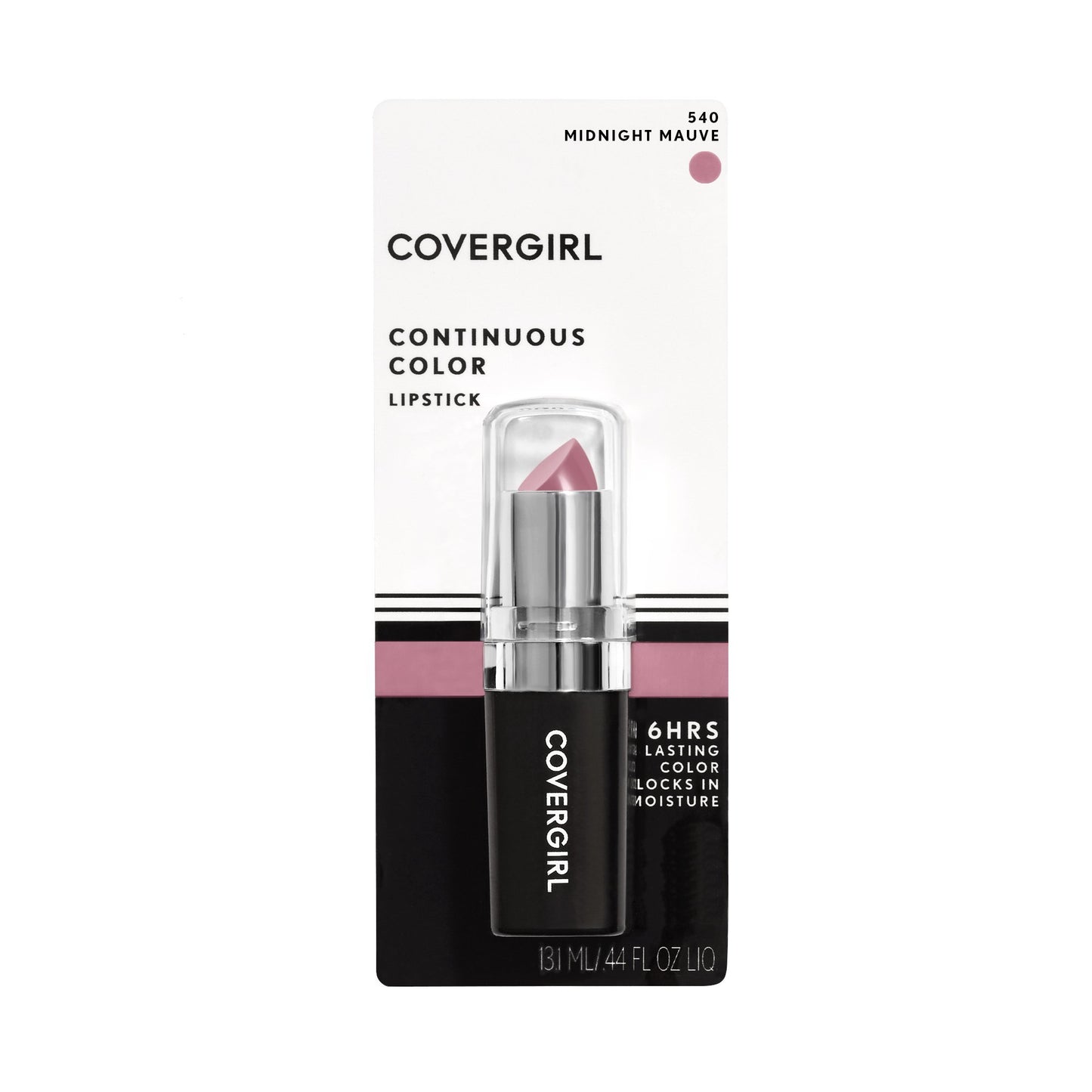 COVERGIRL Continuous Color Lipstick Midnight Mauve 540, .13 oz (packaging may vary) (Pack of 2)