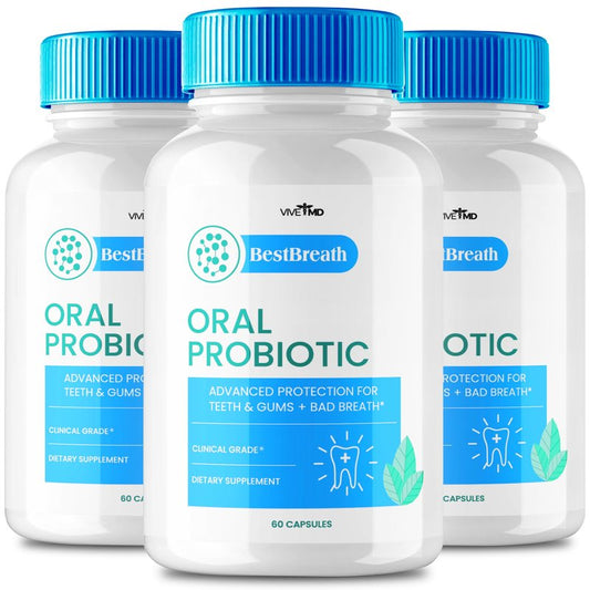 Best Breath Oral Probiotic - Best Breath Dental Probiotic for Teeth and Gums - Best Breath Advanced Supplement Pills for Healthier Teeth, Gums & Bad Breath, BestBreathe Oral Probiotic Reviews (3 Pack)