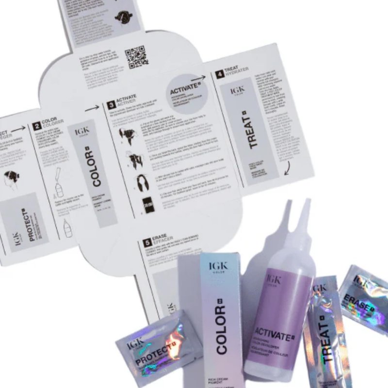 IGK Permanent Hair Color Kit | 5N Back To Brown Natural Brown | Salon-Quality Permanent Hair Dye | 100% Gray Hair Coverage | Ammonia-Free Color for Shinier, Softer Hair